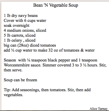 Bean'N Vegetable Soup